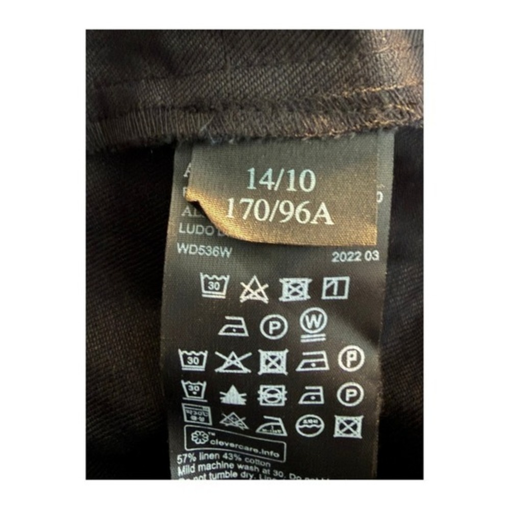 AllSaints Ludo Black Linen Blend Maxi Dress Open Back 10 - Picture 10 of 14